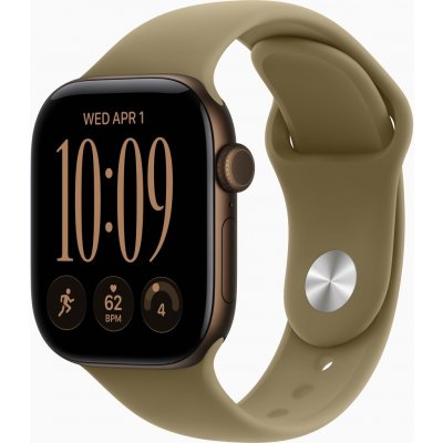 Apple Watch Series 12 42mm tmavě bronzový hliník s olivovým sportovním řemínkem S/M MJEF4RK/A – Hledejceny.cz