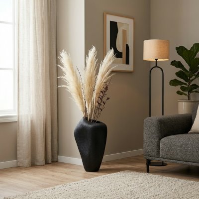 Luxusní porcelánová váza s černým designem 58 cm - Valla – Hledejceny.cz