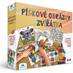 ALBI Pískování Zvířátka kreativní sada pískové obrázky se samolepkami – Zboží Dáma