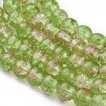 Praskané korálky - zelenohnědé - ∅ 8 mm - 10 ks – Hledejceny.cz