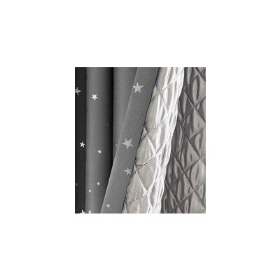 Hvězdný zatemňovací, termoizolační a akustický závěs se zavěšením rod pocket - Tmavě šedý, 100 x 120 cm – Sleviste.cz