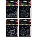 Anděl Škrabací obrázek 10 x15 cm vánoční – Zboží Dáma Anděl Škrabací obrázek 10 x15 cm vánoční – Zboží Dáma