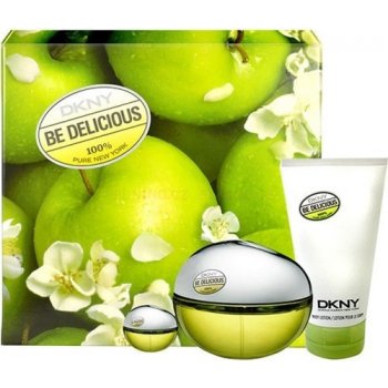 DKNY Be Delicious EDP 100 ml + EDP 7 ml + tělové mléko 100 ml dárková sada