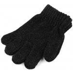 Stoklasa Dětské žinylkové rukavice Černé žíhané – Zbozi.Blesk.cz
