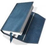 Kožený obal na knihu modrý – Zboží Dáma