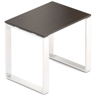 Rauman Jednací stůl Creator 80 x 60 cm, bílá podnož, wenge – Zboží Mobilmania