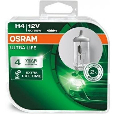 Osram 12V H4 60-55W P43t Ultra Life 2 ks