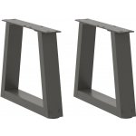 Omaxi 956911 Nohy konferenčního stolku ve tvaru V 2 ks antracitové 40 x 30-31,3 cm ocelové – Zboží Dáma