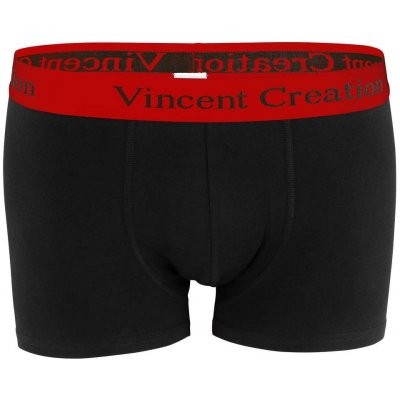Vincent Creation boxerky bavlněné černé červ. guma – Zboží Dáma