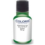 Coloris Razítková barva KRO 4714 P na plasty a gumu zelená 50 g rychleschnoucí – Sleviste.cz