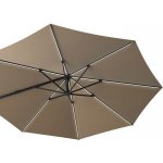 Platinum Boční slunečník Challenger T2 s LED osvětlením- kruh 350 Taupe, 350 7126E – Hledejceny.cz