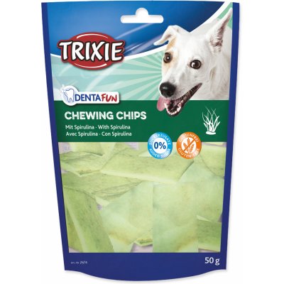 Trixie DentaFun Light žvýkací chipsy s řasou Spirulina 50 g – Hledejceny.cz