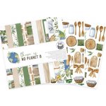 Piatek 13 Sada oboustranných papírů na scrapbook 30x30cm 12 listů P13 There is no planet B - 3 balení – Sleviste.cz