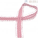 Prádlová krajka starorůžová, šíře 30 mm – Zboží Dáma