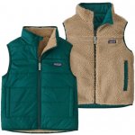 Patagonia Reversible Ready Freddy dětská vesta tmavě zelená – Zboží Dáma