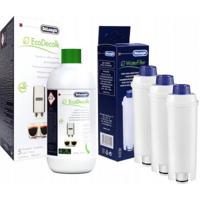 DeLonghi DLS C002 3 ks + DeLonghi EcoDecalk 500 ml – Hledejceny.cz