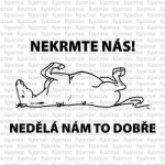 Cedulka Nekrmte nás – Hledejceny.cz