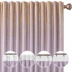 Flying Závěs Pastelově fialový VELUR Zlatý Déšť Moderní Obývací pokoj 140x250 – Hledejceny.cz