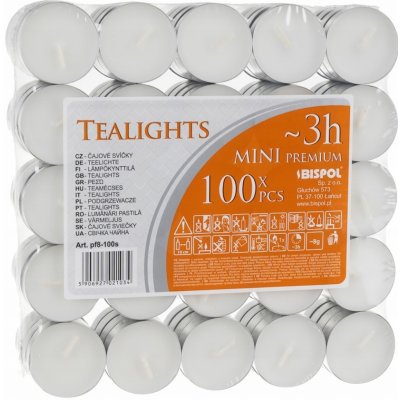 Bispol Čajová svíčka 3 hod. 100 ks – Zbozi.Blesk.cz