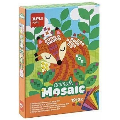 APLI Kreativní sada "Animals Mosaic" lesní zvířátka Kids 14289 – Zboží Mobilmania