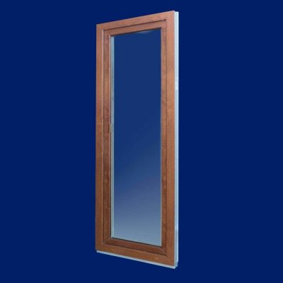 DOMO-OKNA Balkonové dveře jednokřídlé zlatý dub/bílá levé 120 x 200 cm – Zboží Mobilmania