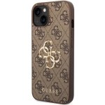 Pouzdro Guess PU 4G Metal Logo iPhone 14 hnědé – Zboží Živě