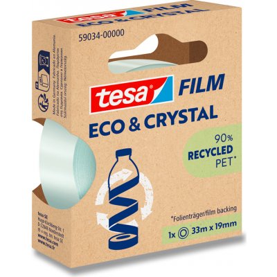 Tesa Eco & Crystal samolepicí páska transparentní, 19 mm x 33 m – Hledejceny.cz