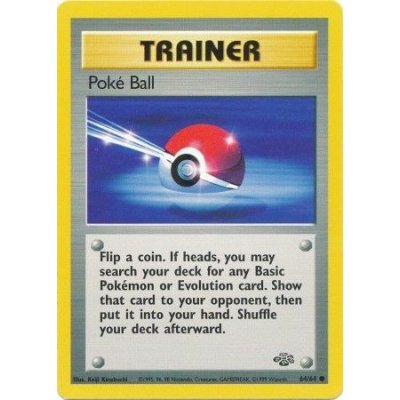 Pokémon kusová karta JU 64/64 Poké Ball - Jungle Stav: Excellent