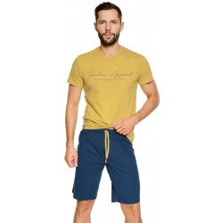 Henderson Pulse 39738 pánské pyžamo krátké žluto modré