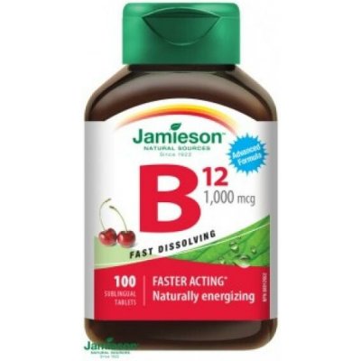 Jamieson Vitamin B12 methylkobalamin 100mcg 100 tablet – Hledejceny.cz