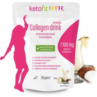 Ketofit Collagen Drink Piña Colada 390 g – Hledejceny.cz