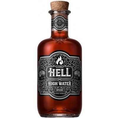 Hell or High Water Spiced Rum 38% 0,7l (holá láhev)
