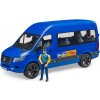 Auta, bagry, technika Bruder Auto MERCEDES BENZ SPRINTER dodávka s figurkou Bworld 02681