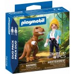 Playmobil 72172 DuoPack T-Rex s vědkyní – Hledejceny.cz