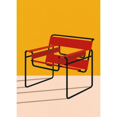 Plakát, Obraz - Wassily Chair Marcel Breuer, Rosi Feist, 30 × 40 cm – Zboží Dáma