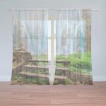 Záclony Posezení u vodopádu: 2 ks - 150x250 cm - Sablio – Hledejceny.cz