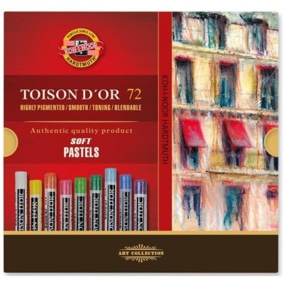 Koh-i-noor Suché pastely Toison d´or soft pastel 72 sada papír měkké pastel od 37 do 72 – Sleviste.cz