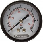 STENO Tlakoměr 50 0-6 bar 1/4" zadní M6Z – Sleviste.cz