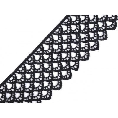 Vzdušná krajka šíře 60 mm, střední, 4 černá – Zboží Mobilmania