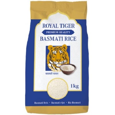 Royal Tiger Rýže Basmati přírodní Premium Rice 1 kg – Sleviste.cz