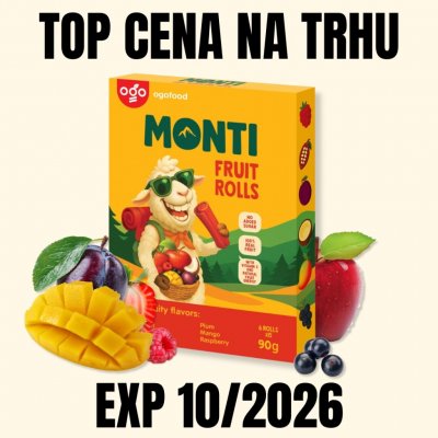 Ogo Monti Ovocná trubička mix 90 g – Hledejceny.cz