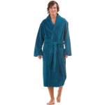 Tampa se šálovým límcem savý župan dlouhý župan petrolejová 6430 – Zbozi.Blesk.cz