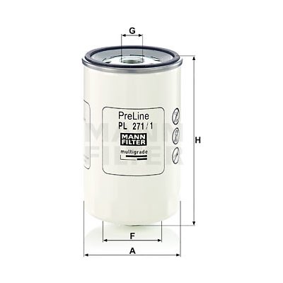 PL 271/1 MANN-FILTER Palivový filtr | Zboží Auto