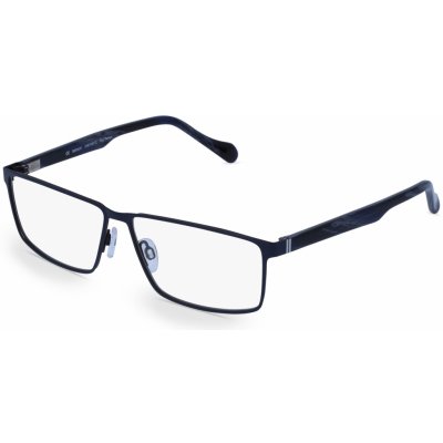 Fielmann 2180 FLEX CL Páni-Brýle včetně čoček Celoobrubové Hranatý Titan-rámy modrá matná – Sleviste.cz