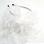 Fascinátor - společenská čelenka - bílá – Hledejceny.cz