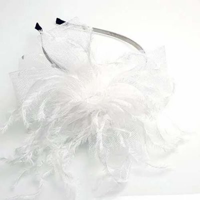 Fascinátor - společenská čelenka - bílá – Hledejceny.cz