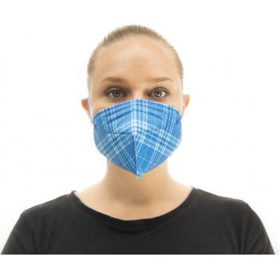 Balerina Zdravotnický Český nanorespirátor FFP2 Denim stripes – Sleviste.cz