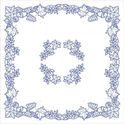 Beruška Vyšívání ubrus 120x120 cm podzim – HobbyKompas.cz