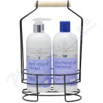 Vivapharm Pleťový krém s kozím mlékem 50 ml + sprchový gel s kozím mlékem 400 ml + Masážní žíňka Versace Dylan Blue Pour Femme EDP 50 ml + tělové mléko 50 ml + sprchový gel 50 ml dárková sada – Zboží Mobilmania