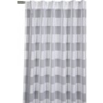 Závěs se skrytými poutky s pruhy bílý 245 x 140 cm – Hledejceny.cz